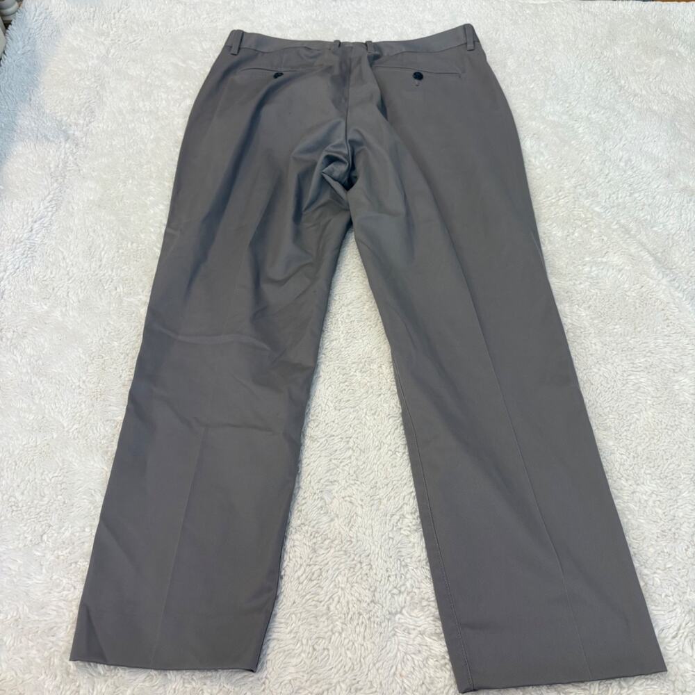 Bonobos Mens Straight Leg Cotton Pants Grey 33x32 Preppy Casual Office Tailored - Picture 3 of 7